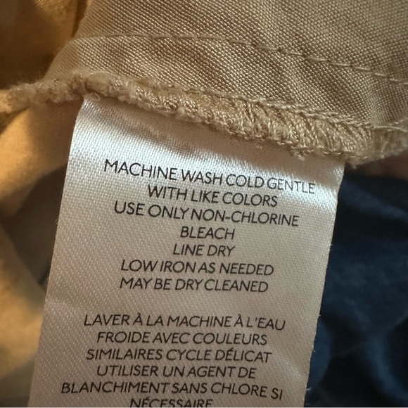 Maeve square-neck button down dress in khaki, size 00P - Picture 3 of 9